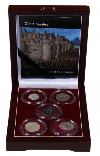 THE CRUSADERS 5枚セット The Crusades: A Set of Five Medieval Coins, w/ COA
